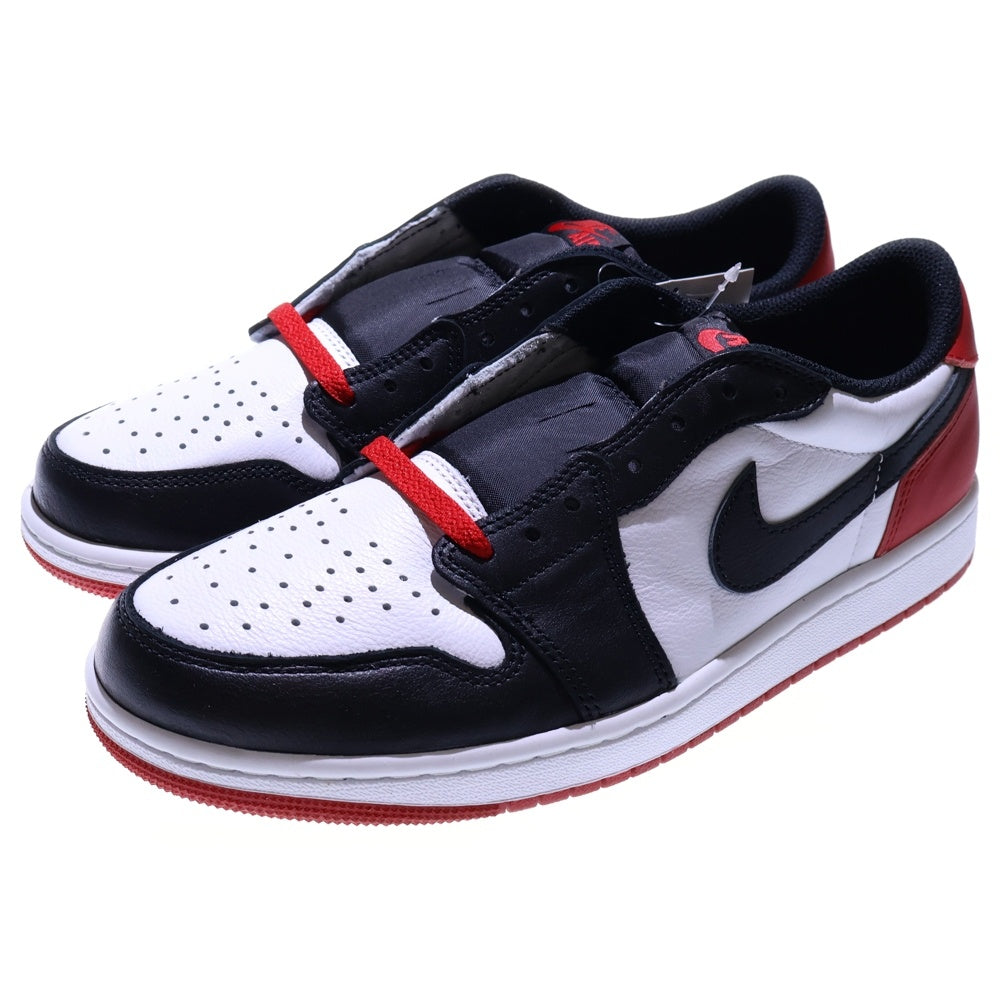 NIKE(ナイキ) AIR JORDAN 1 RETRO LOW OG BLACK TOE エアジョーダン レトロ ブラックトゥ ローカットスニーカー ホワイト/ブラック/レッド US9/27cm CZ0790-106