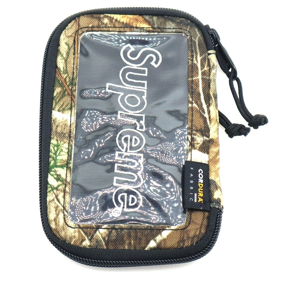 SUPREME(シュプリーム) 19AW Small Zip Pouch スモールジップポーチ 小物入れ パスケース リアルツリーカモ ブラウン