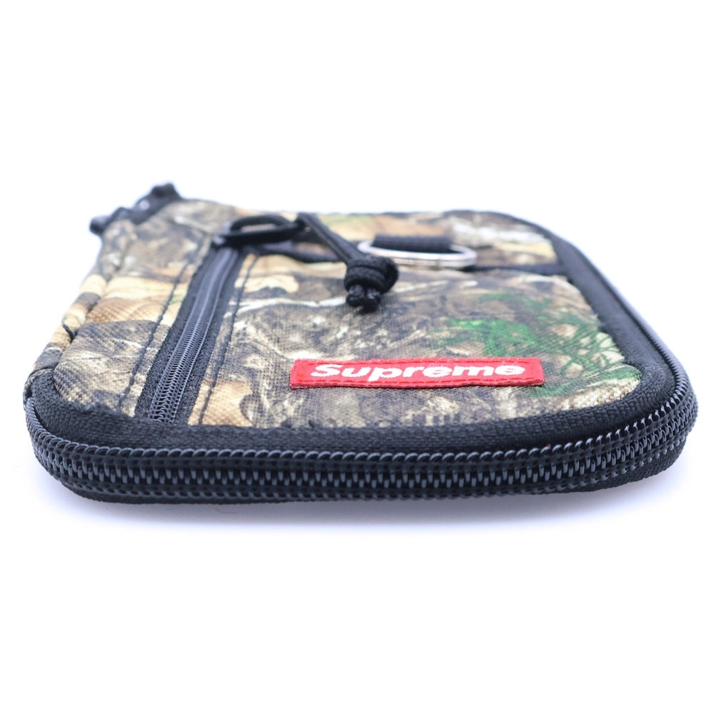 SUPREME(シュプリーム) 19AW Small Zip Pouch スモールジップポーチ 小物入れ パスケース リアルツリーカモ ブラウン