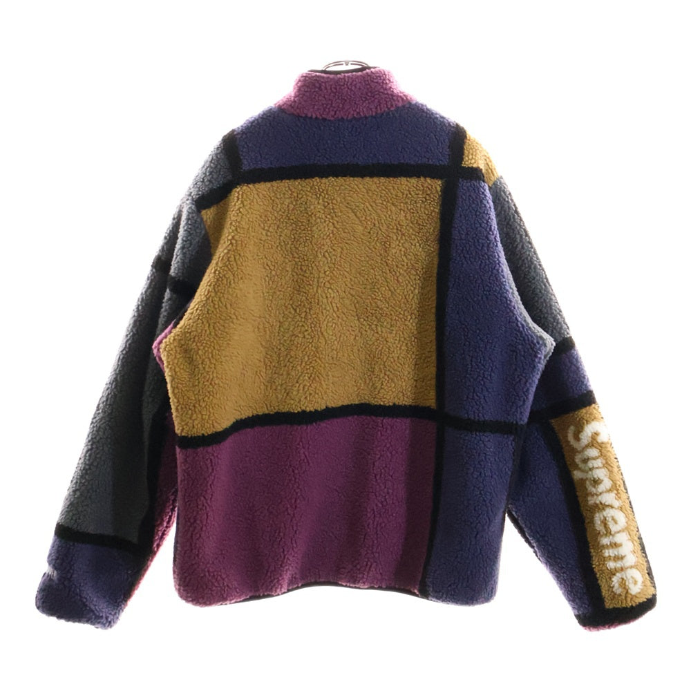 SUPREME(シュプリーム) 20AW Reversible Colorblocked Fleece Jacket ボアフリースジャケット ブルゾン マルチ