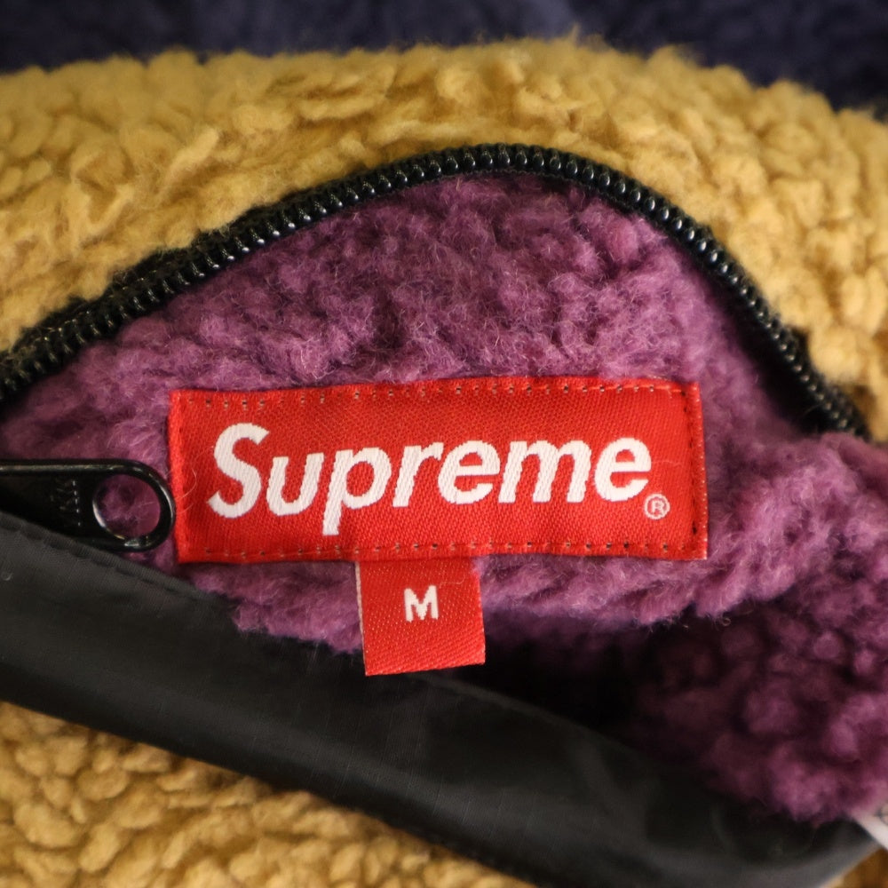 SUPREME(シュプリーム) 20AW Reversible Colorblocked Fleece Jacket ボアフリースジャケット ブルゾン マルチ