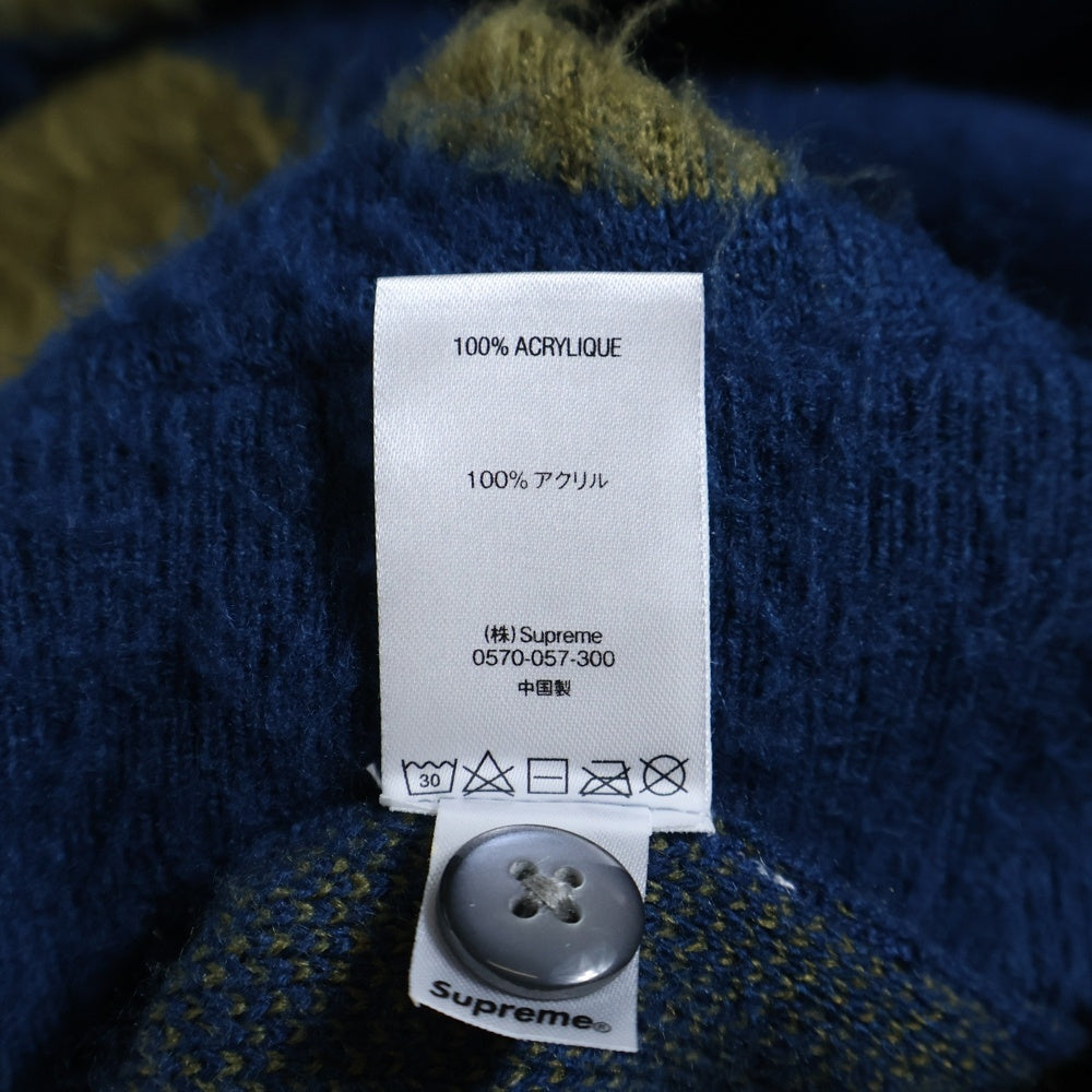 SUPREME(シュプリーム) 20SS Brushed Polka Dot Cardigan ブラッシュドポルカドットカーディガン ネイビー