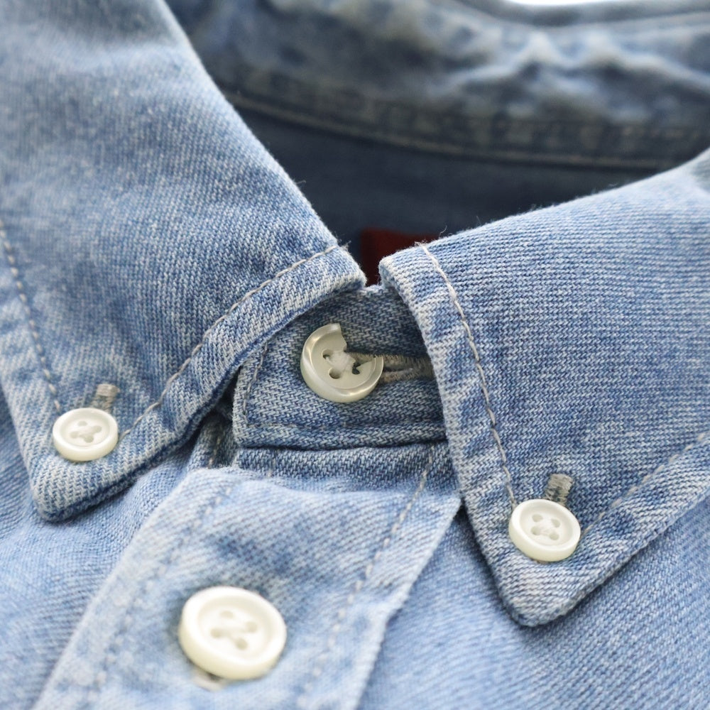 SUPREME(シュプリーム) 21AW Applique Denim Shirt ロゴアップリケ デニムシャツ 長袖 インディゴ