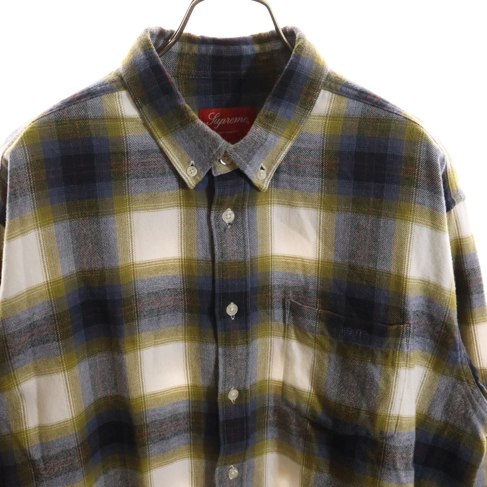 SUPREME(シュプリーム) 22SS Brushed Plaid flannel Shirt ブラッシュド フランネルチェックシャツ マルチ