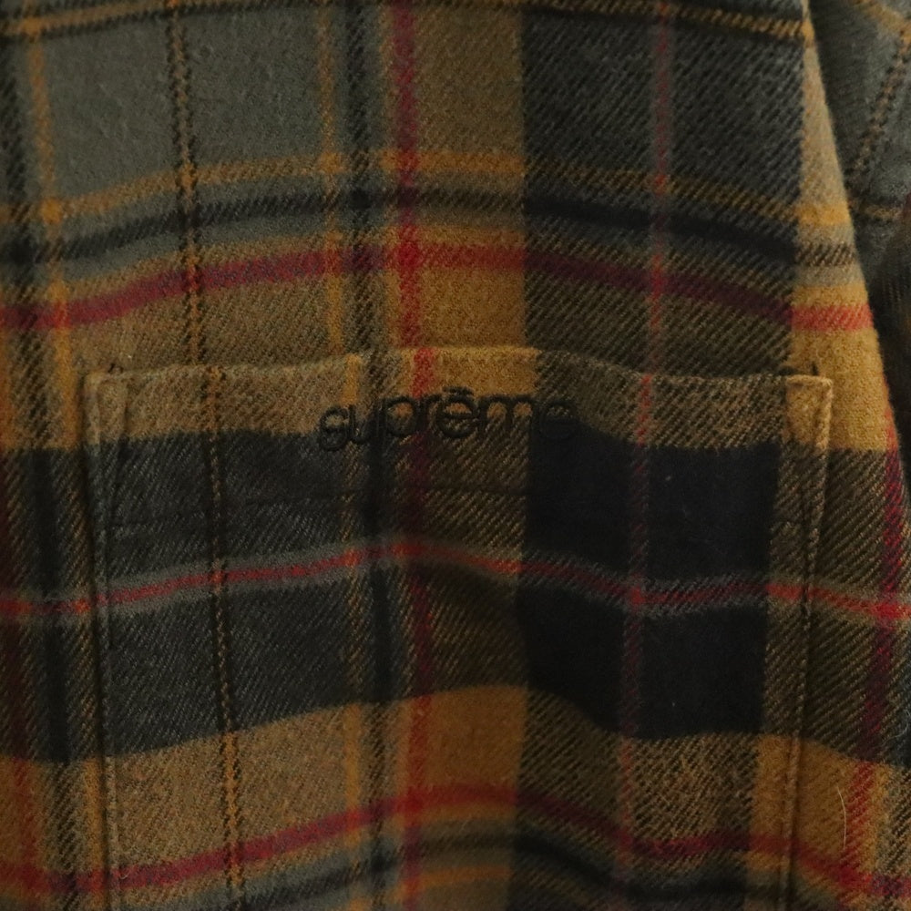SUPREME(シュプリーム) 22AW Plaid Flannel Shirt タータンチェック フランネルシャツ ブラウン