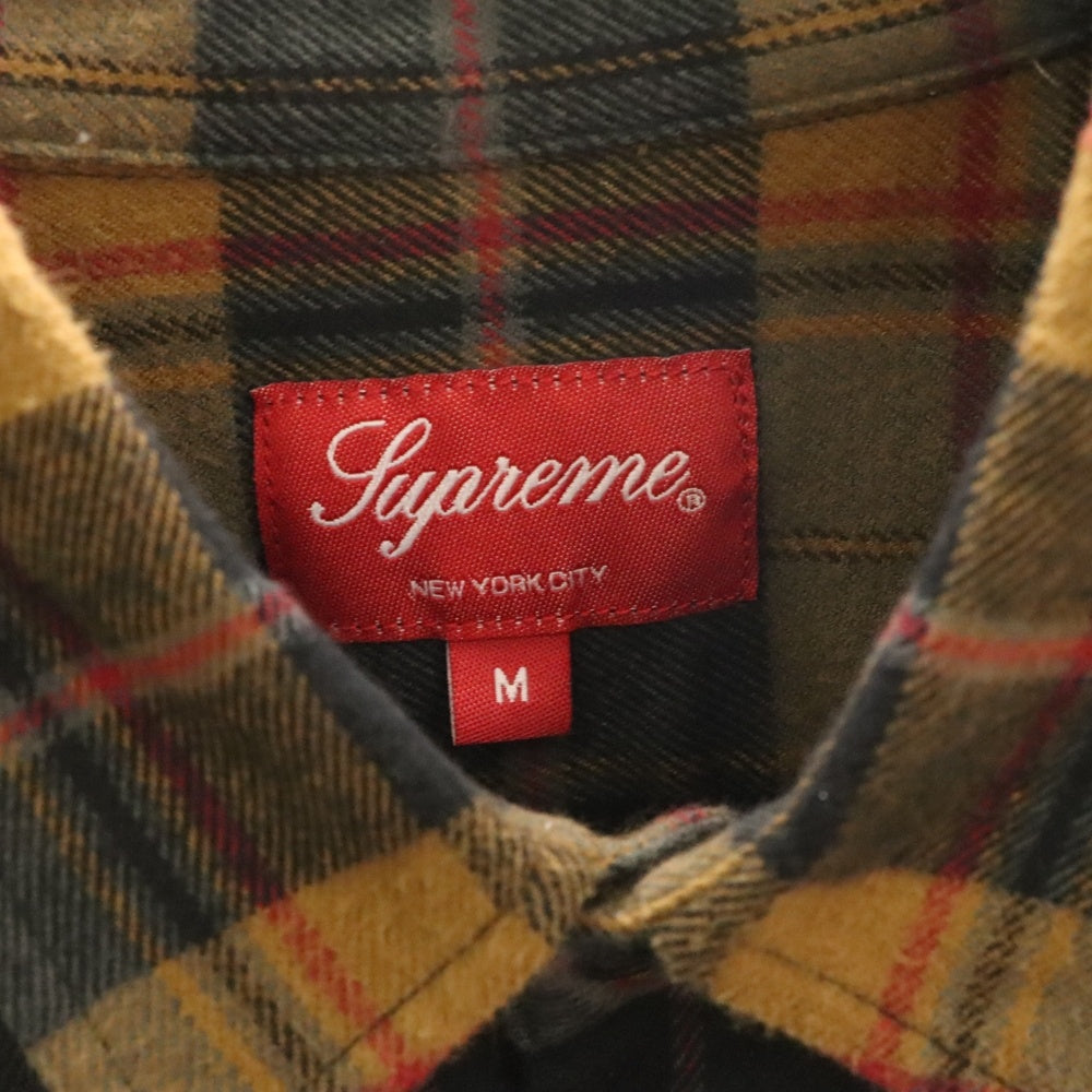 SUPREME(シュプリーム) 22AW Plaid Flannel Shirt タータンチェック フランネルシャツ ブラウン