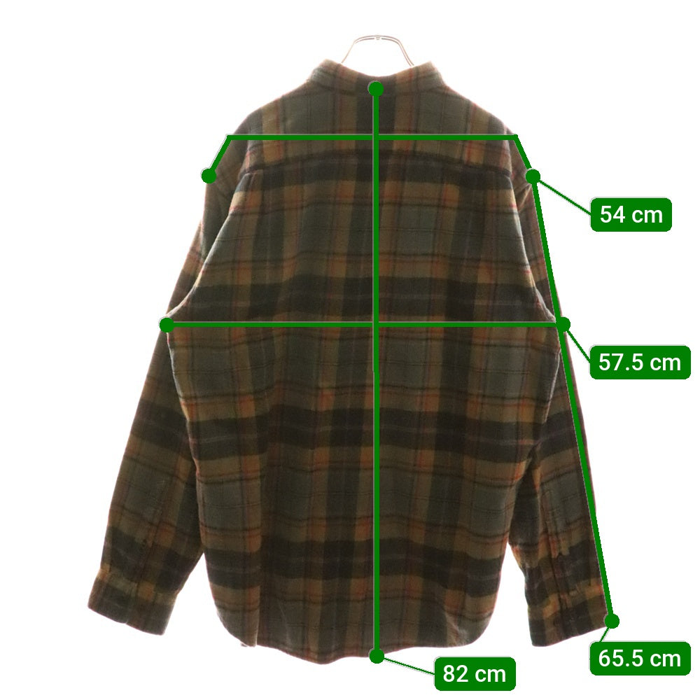 SUPREME(シュプリーム) 22AW Plaid Flannel Shirt タータンチェック フランネルシャツ ブラウン
