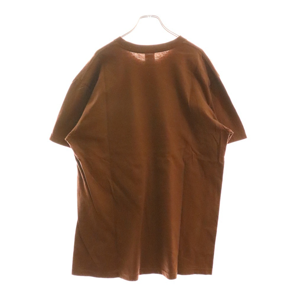 SUPREME(シュプリーム) 21AW Est.1994 Tee イースト1994 ロゴプリント 半袖Tシャツ カットソー ブラウン