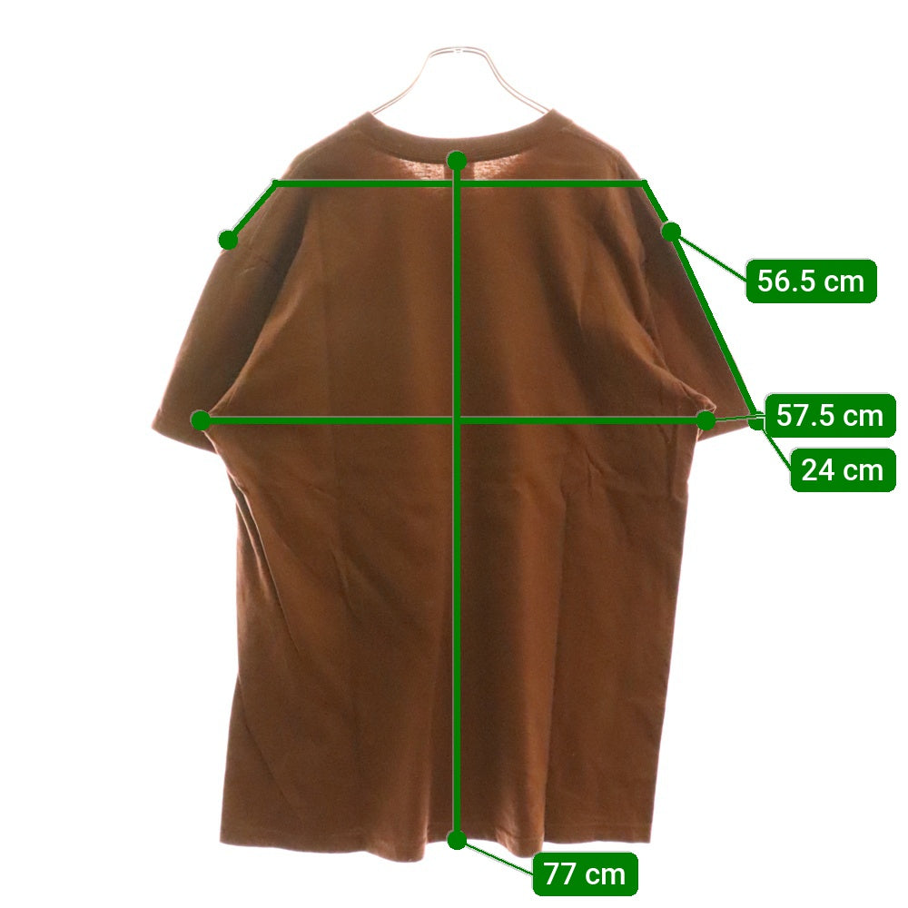 SUPREME(シュプリーム) 21AW Est.1994 Tee イースト1994 ロゴプリント 半袖Tシャツ カットソー ブラウン