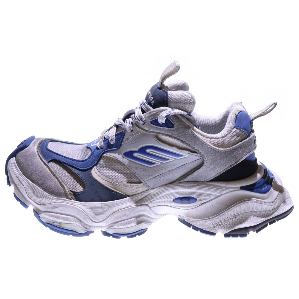 BALENCIAGA(バレンシアガ) 24SS CARGO SNEAKER カーゴ ダメージ加工ボリュームローカットスニーカー ブルー/ホワイト 785754