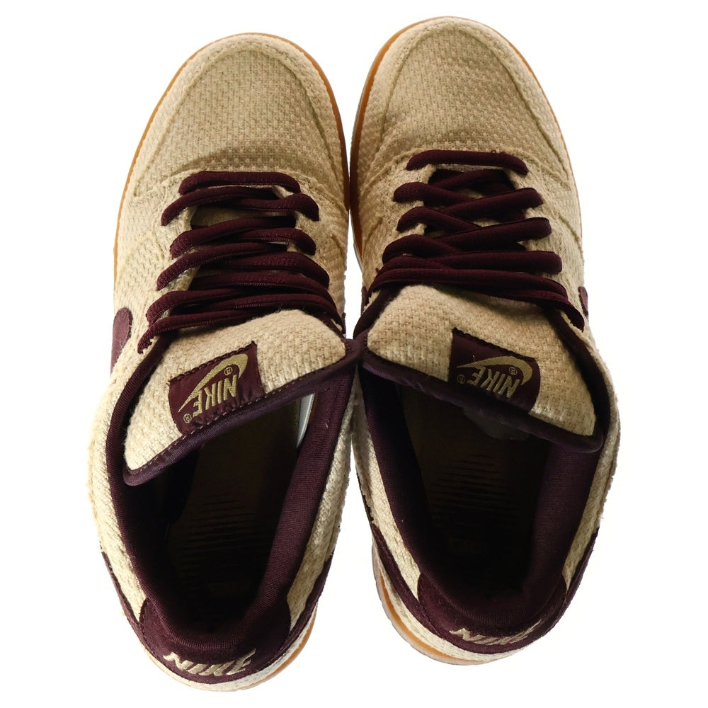 NIKE SB(ナイキエスビー) 【観賞用 2003年製】DUNK LOW PRO RED HEMP ダンク プロ レッドヘンプ ローカットスニーカー ベージュ/バーガンディ US9.5/27.5cm 304292-761