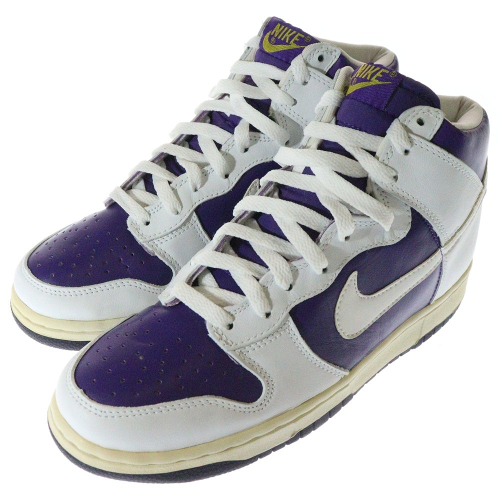 NIKE(ナイキ) 【観賞用1999年製】 DUNK HIGH LE ダンク ハイカットスニーカー ホワイト/パープル US9/27cm 630355-511