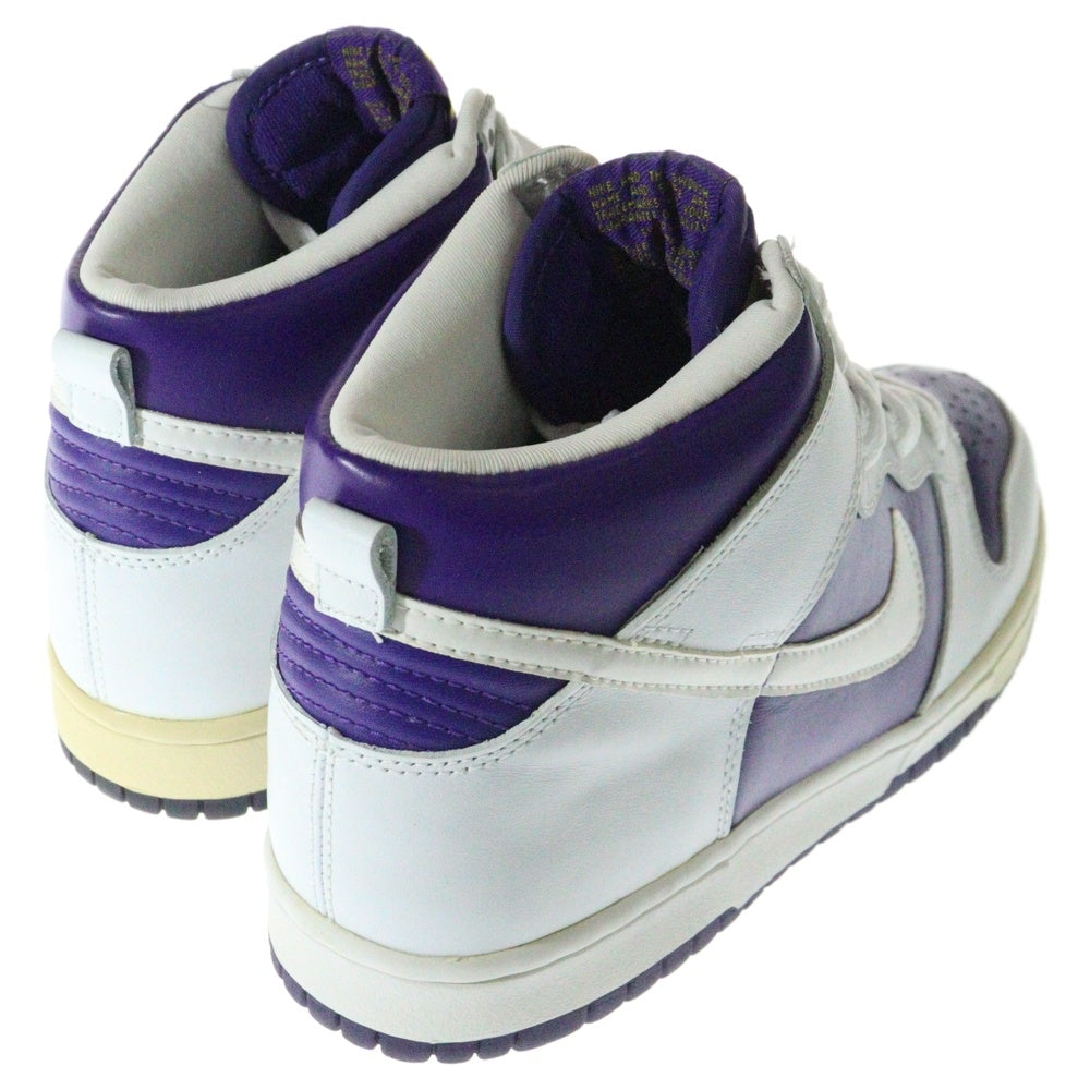 NIKE(ナイキ) 【観賞用1999年製】 DUNK HIGH LE ダンク ハイカットスニーカー ホワイト/パープル US9/27cm 630355-511