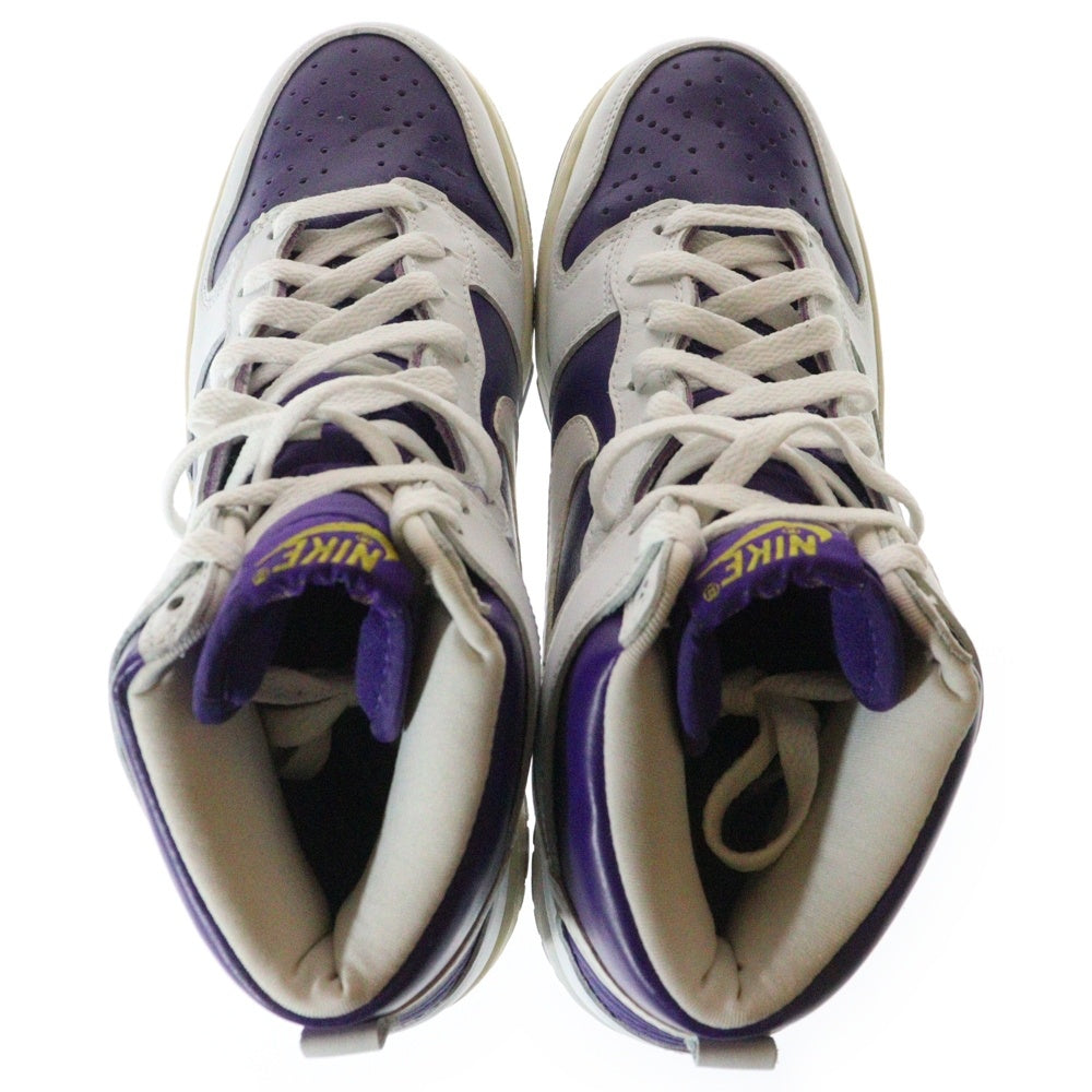 NIKE(ナイキ) 【観賞用1999年製】 DUNK HIGH LE ダンク ハイカットスニーカー ホワイト/パープル US9/27cm 630355-511
