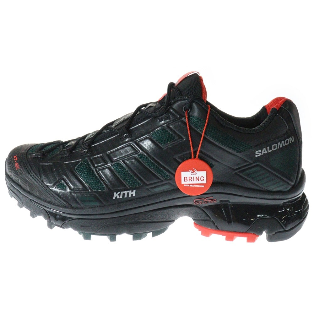 SALOMON(サロモン) 24AW ×KITH XT-4K キス ローカットスニーカー ブラック/ダークグリーン US9/27cm 477723