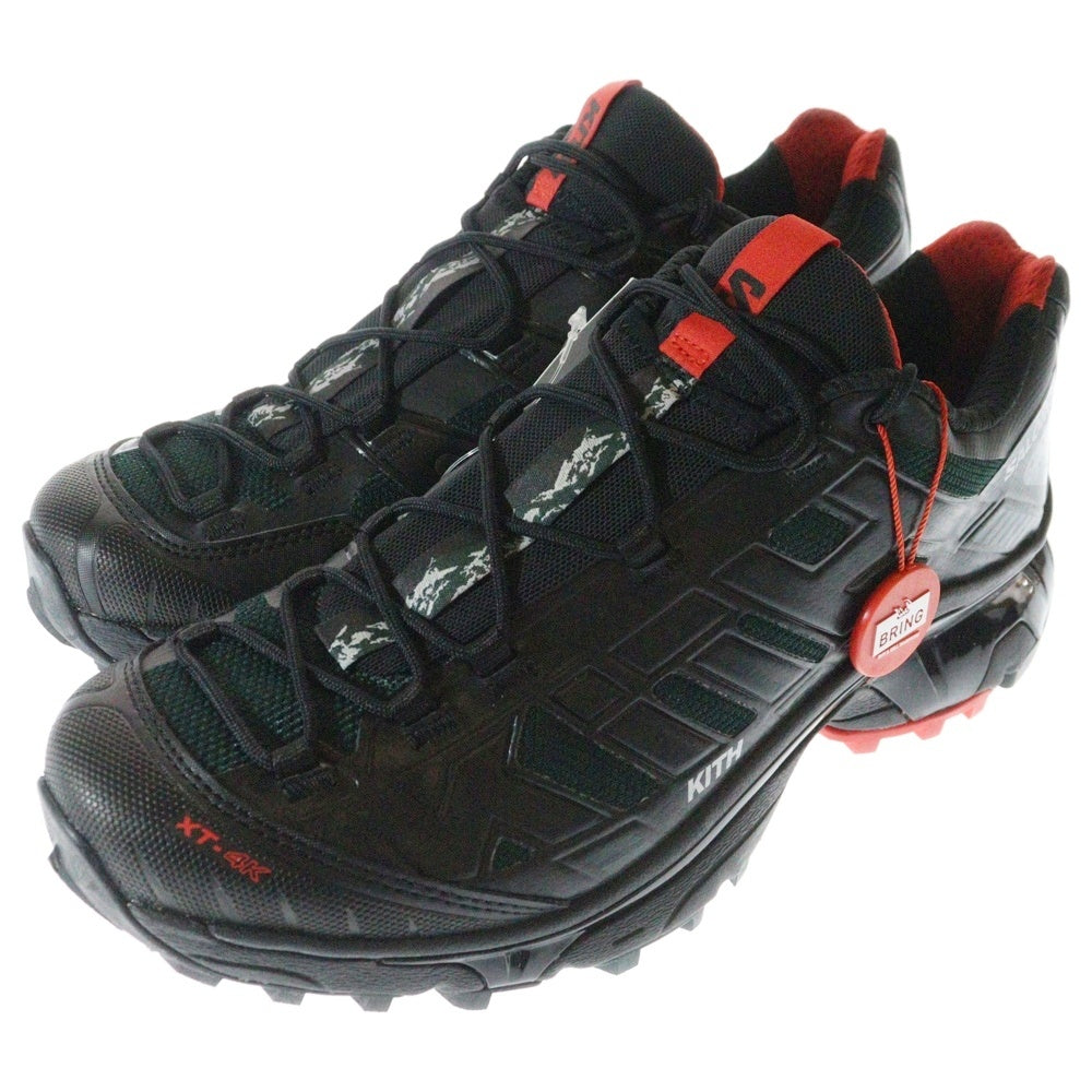 SALOMON(サロモン) 24AW ×KITH XT-4K キス ローカットスニーカー ブラック/ダークグリーン US9/27cm 477723