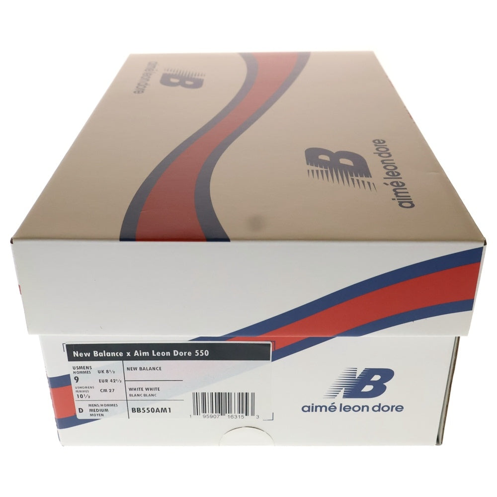 New Balance(ニューバランス) ×AIME LEON DORE BB550 AM1 エメ レオン ドレ ローカットスニーカー ホワイト US9/27cm