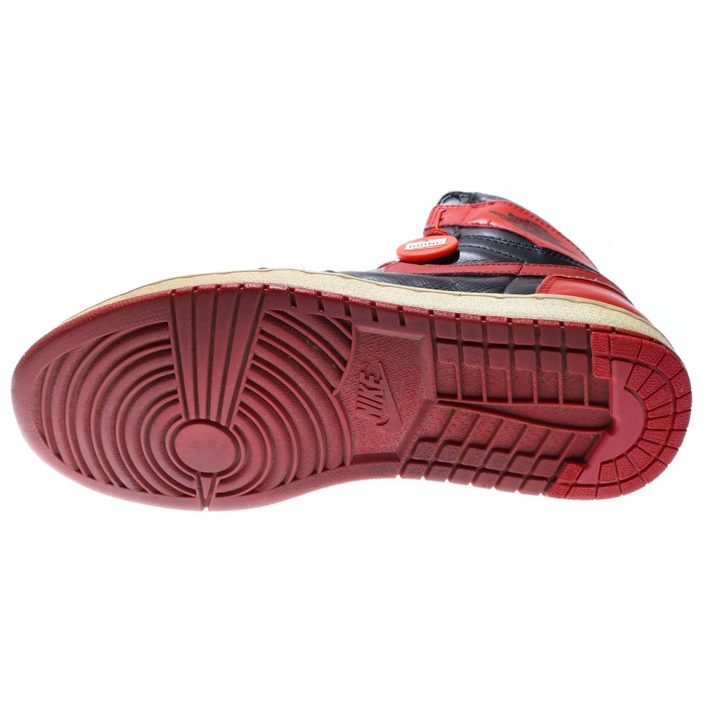 NIKE(ナイキ) 【観賞用1994年製】 AIR JORDAN1 HIGH BRED エアジョーダン1 ブレッド ハイカットスニーカー レッド/ブラック US9.5/27.5cm 130207-061