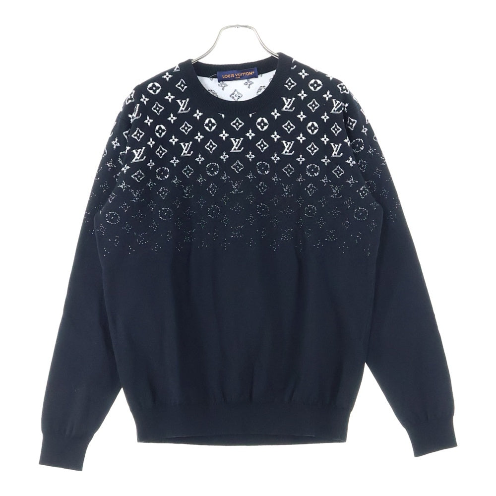 LOUIS VUITTON(ルイヴィトン) 24SS モノグラム グラディエント ニットセーター ブラック RM241MQ USO HQN42W