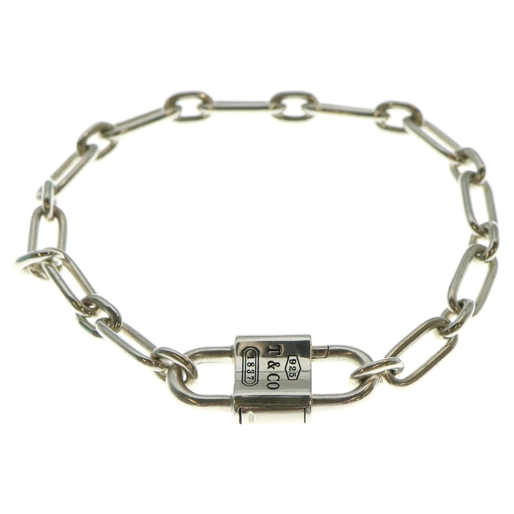 TIFFANY&Co(ティファニー) ミディアム ダブル ロック チェーン ブレスレット シルバー