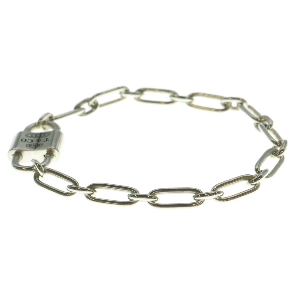 TIFFANY&Co(ティファニー) ミディアム ダブル ロック チェーン ブレスレット シルバー