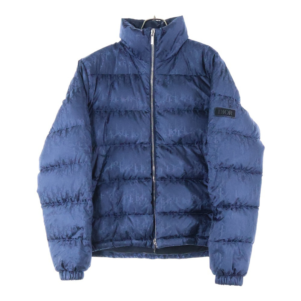 DIOR(ディオール) 19AW Oblique Down Jacket オブリーク 総柄 ダウン ジャケット ネイビー 943C449A4462