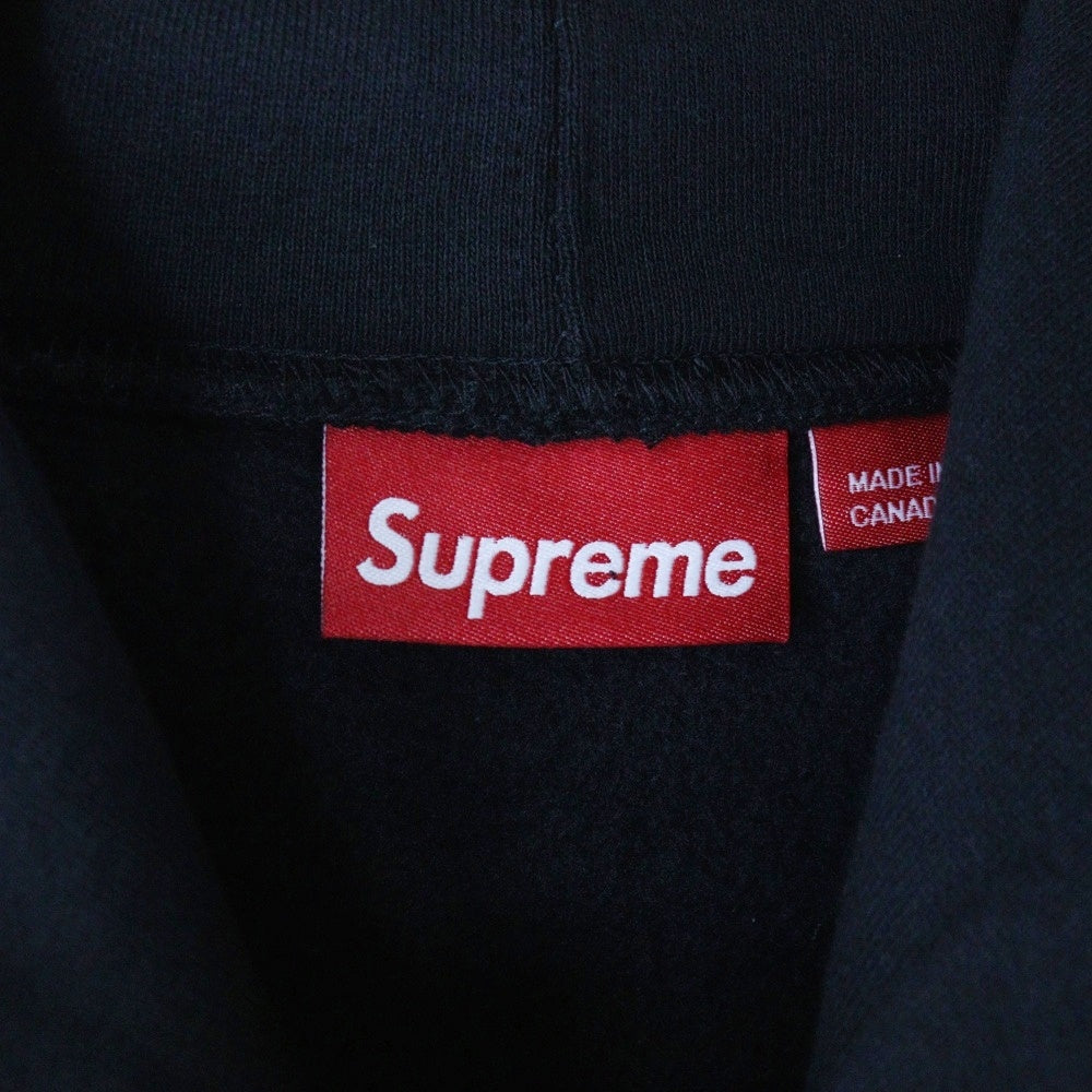 SUPREME(シュプリーム) 25SS S Logo Hooded Sweatshirt フロントSロゴ刺繍 プルオーバー スウェットパーカー フーディ ブラック