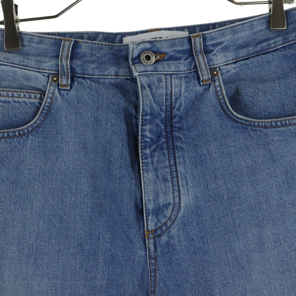 LOEWE(ロエベ) ANAGRAM SHORTS アナグラム ロゴプリント カットオフ ハーフパンツ ショーツ インディゴ H526Y1GW07