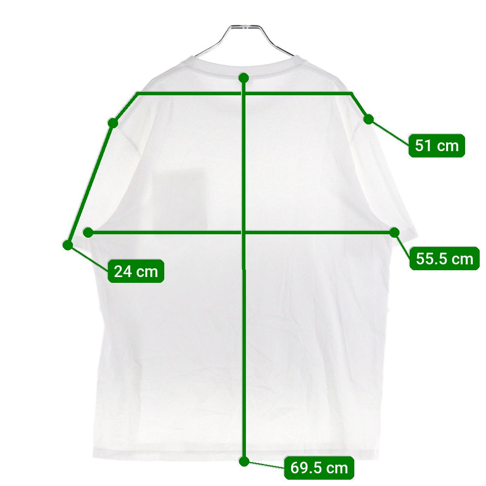 LOEWE(ロエベ) フロントロゴエンブロイダリー クルーネック半袖Tシャツ カットソー ホワイト H526Y22XBC