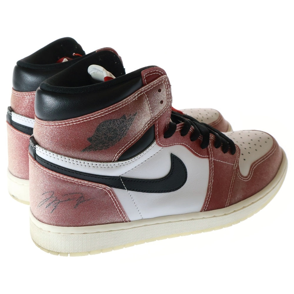 NIKE(ナイキ) ×Trophy Room Air Jordan 1 High OG Chicago ×トロフィールーム エアジョーダン1 ハイ OG シカゴ ハイカットスニーカー レッド US11/29cm DA2728-100