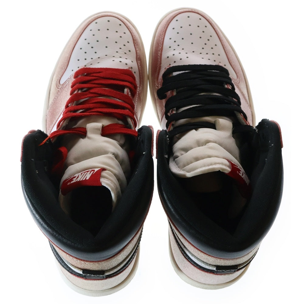 NIKE(ナイキ) ×Trophy Room Air Jordan 1 High OG Chicago ×トロフィールーム エアジョーダン1 ハイ OG シカゴ ハイカットスニーカー レッド US11/29cm DA2728-100