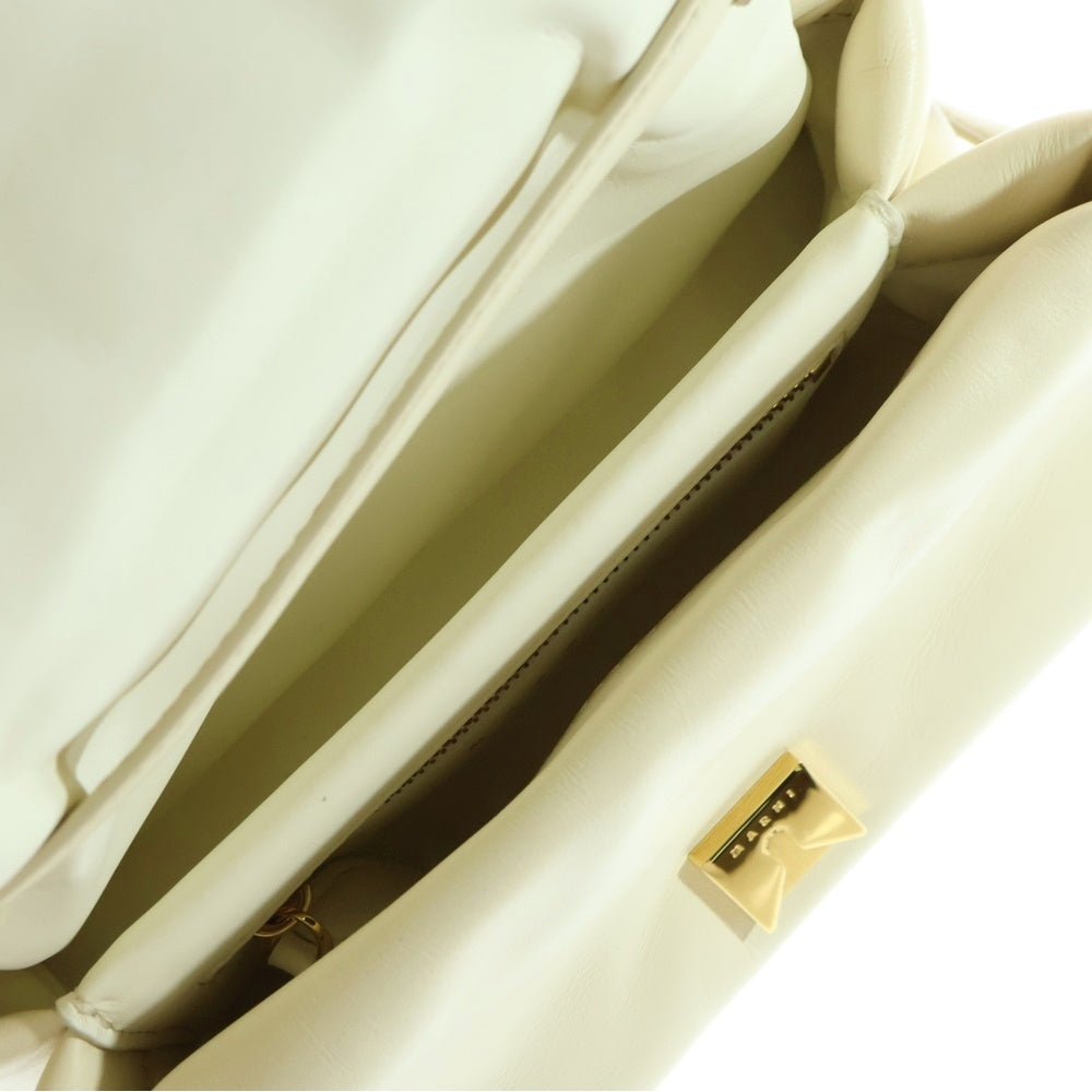 MARNI(マルニ) PRISMA SHOULDER BAG プリズマ スモール レザーショルダーバッグ ホワイト SBMP0145UO