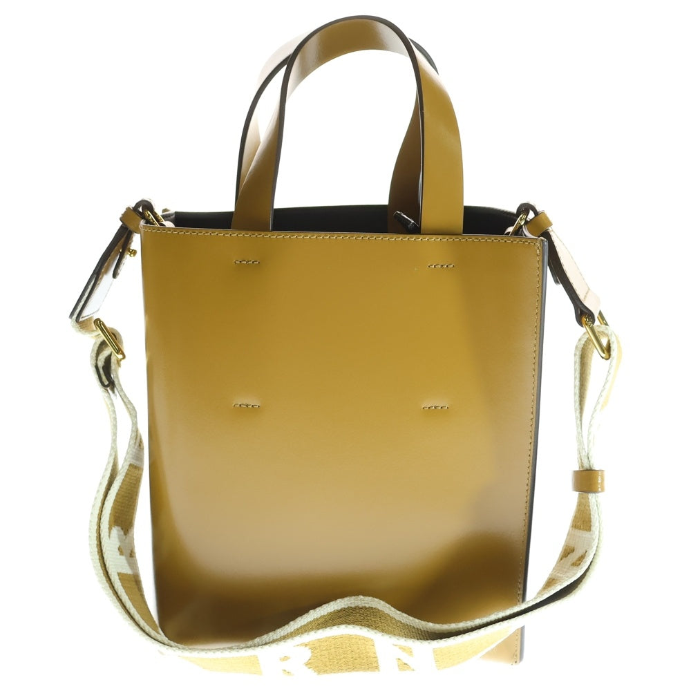 MARNI(マルニ) MUSEO BAG MINI 2WAY ショルダーバッグ ショルダーバッグ ブラウン SHMP0039U1