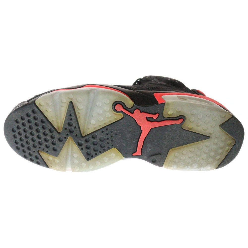 NIKE(ナイキ) AIR JORDAN 6 RETRO INFRARED BLACK エアジョーダン6 レトロ インフラレッドブラック ハイカットスニーカー ブラック/レッド US9.5/27.5cm 384664-023