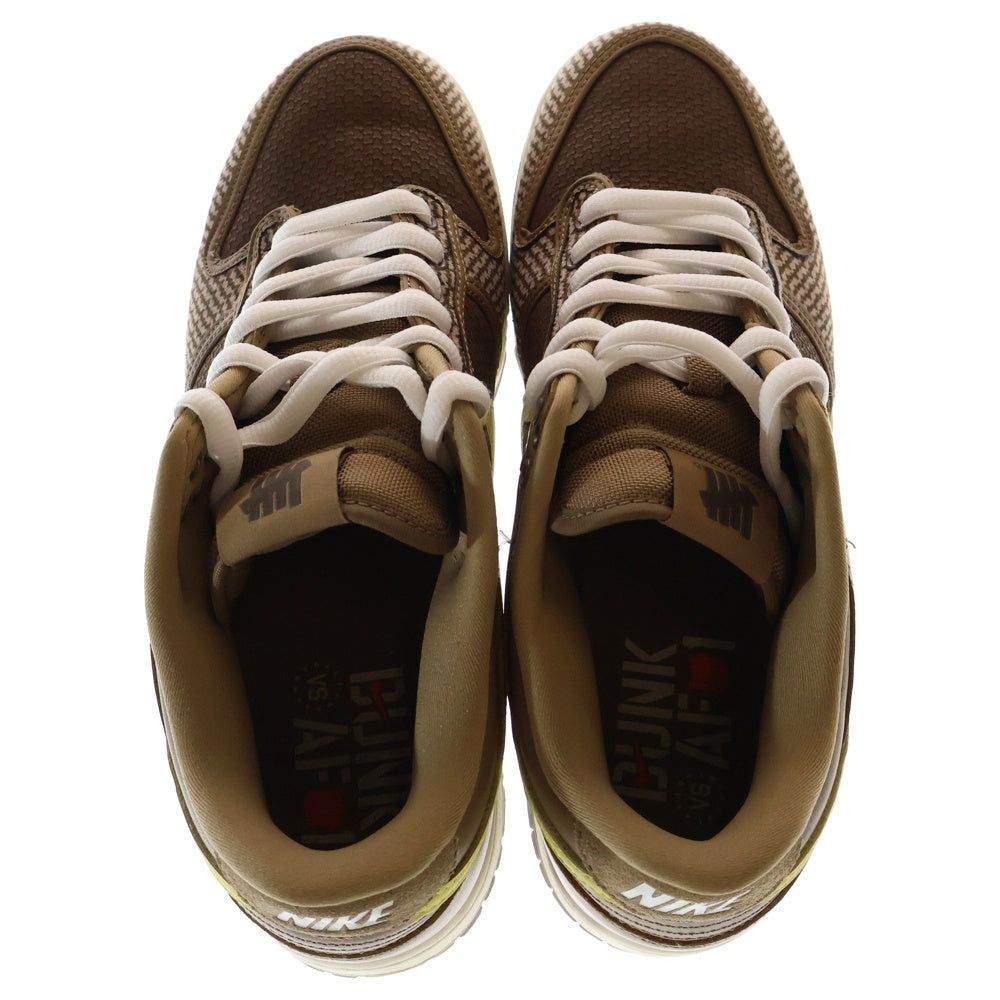 NIKE(ナイキ) ×UNDEFEATED DUNK LOW SP CANTEEN LEMON FROST PALOMINO ダンク SP キャンティーン レモンフロスト パロミノ ローカットスニーカー US9.5/27.5cm DH3061-200