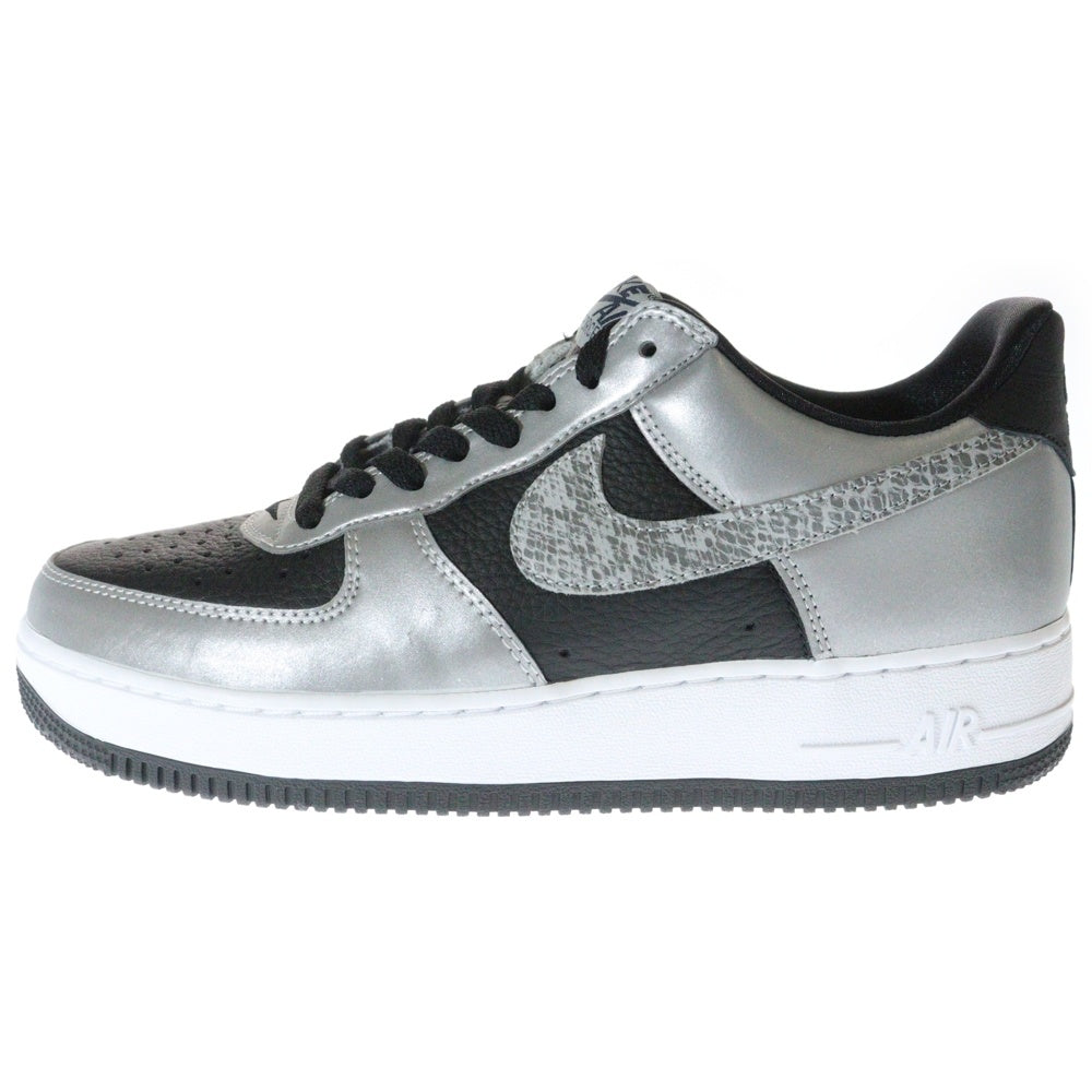 NIKE(ナイキ) AIR FORCE 1 LOW SILVER SNAKE DJ6033-001 エアフォース1 シルバースネーク ローカットスニーカー ブラック/シルバー US9.5/27.5cm DJ6033-001