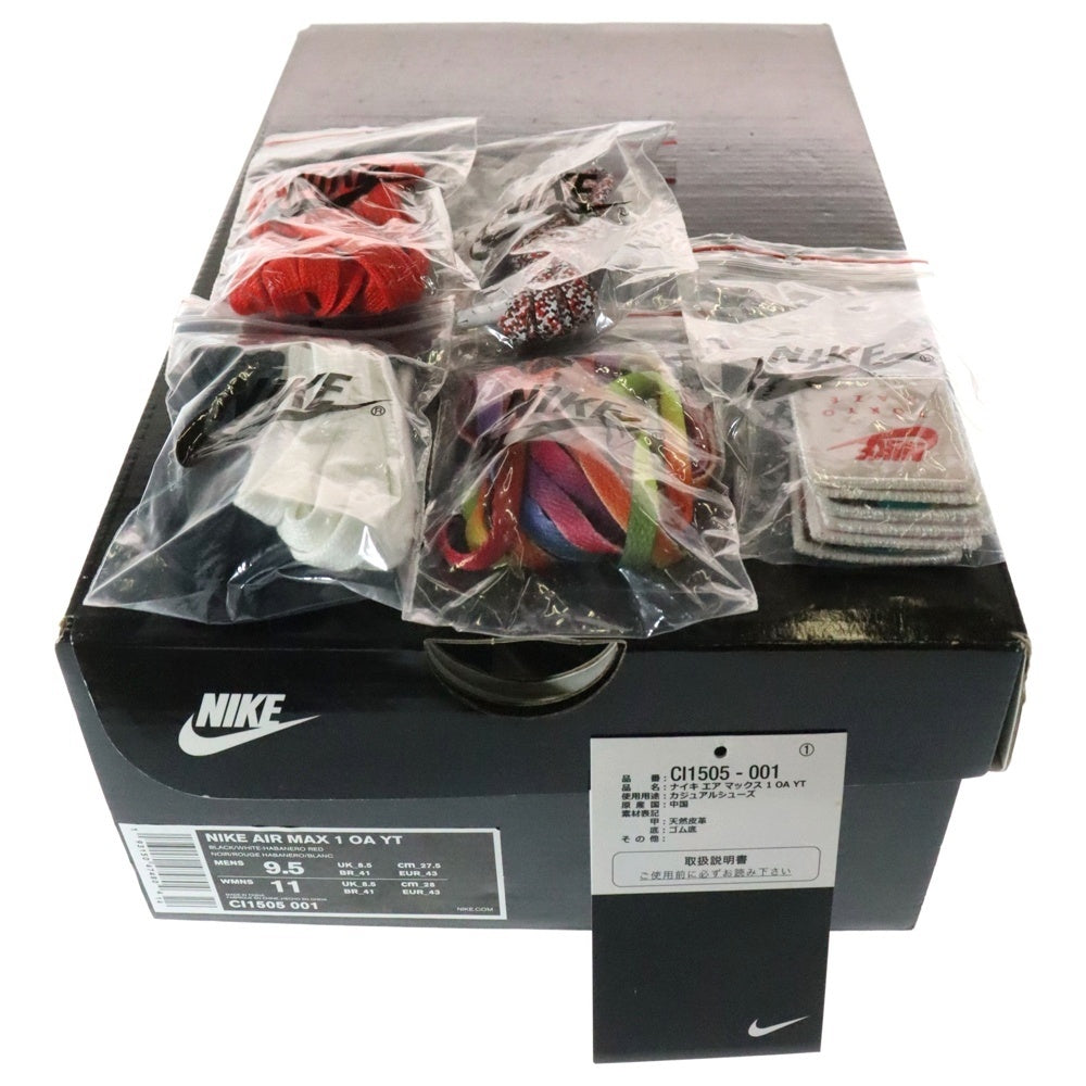 NIKE(ナイキ) AIR MAX 1 OA YT TOKYO MAZE エアマックス1 トーキョーメイズ ローカットスニーカー ホワイト/ブラック US9.5/27.5cm CI1505-001