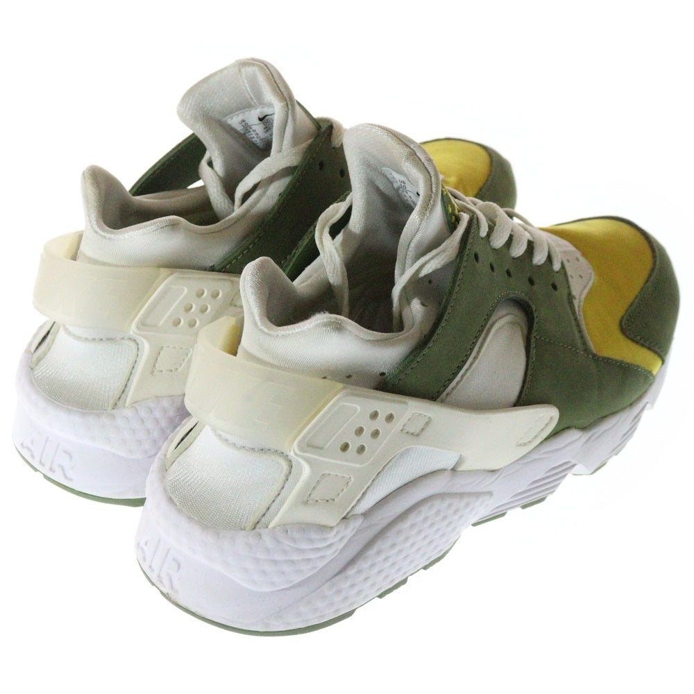 NIKE(ナイキ) ×STUSSY AIR HUARACHE DARK OLIVE ストゥーシー エアハラチ ダークオリーブ ローカットスニーカー ホワイト/カーキ US10/28cm DD1381-300