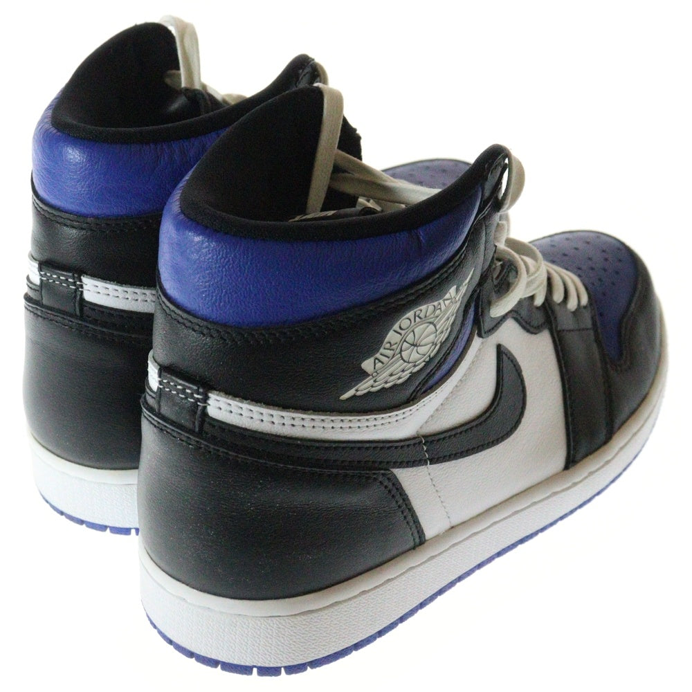 NIKE(ナイキ) AIR JORDAN 1 RETRO HIGH OG ROYAL TOE エア ジョーダン 1 レトロ ロイヤル トゥ ハイカットスニーカー ブルー/ブラック/ホワイト US9.5/27.5cm 555088-041