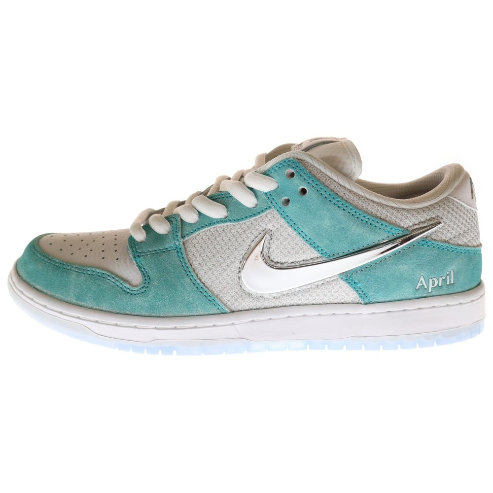 NIKE SB(ナイキエスビー) DUNK LOW PRO QS APRIL SKATEBOARDS ダンクロー エイプリルスケートボード ローカットスニーカー ライトグリーン US9.5/27.5cm FD2562-400