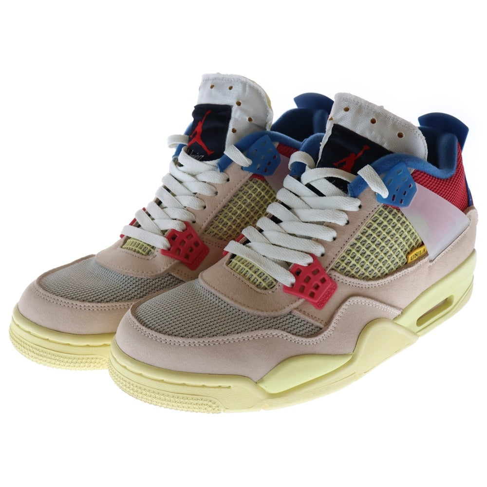 NIKE(ナイキ) ×UNION AIR JORDAN 4 GUAVA ICE ユニオン エアジョーダン4 グァバアイス ハイカットスニーカー マルチ US9.5/27.5cm DC9533-800