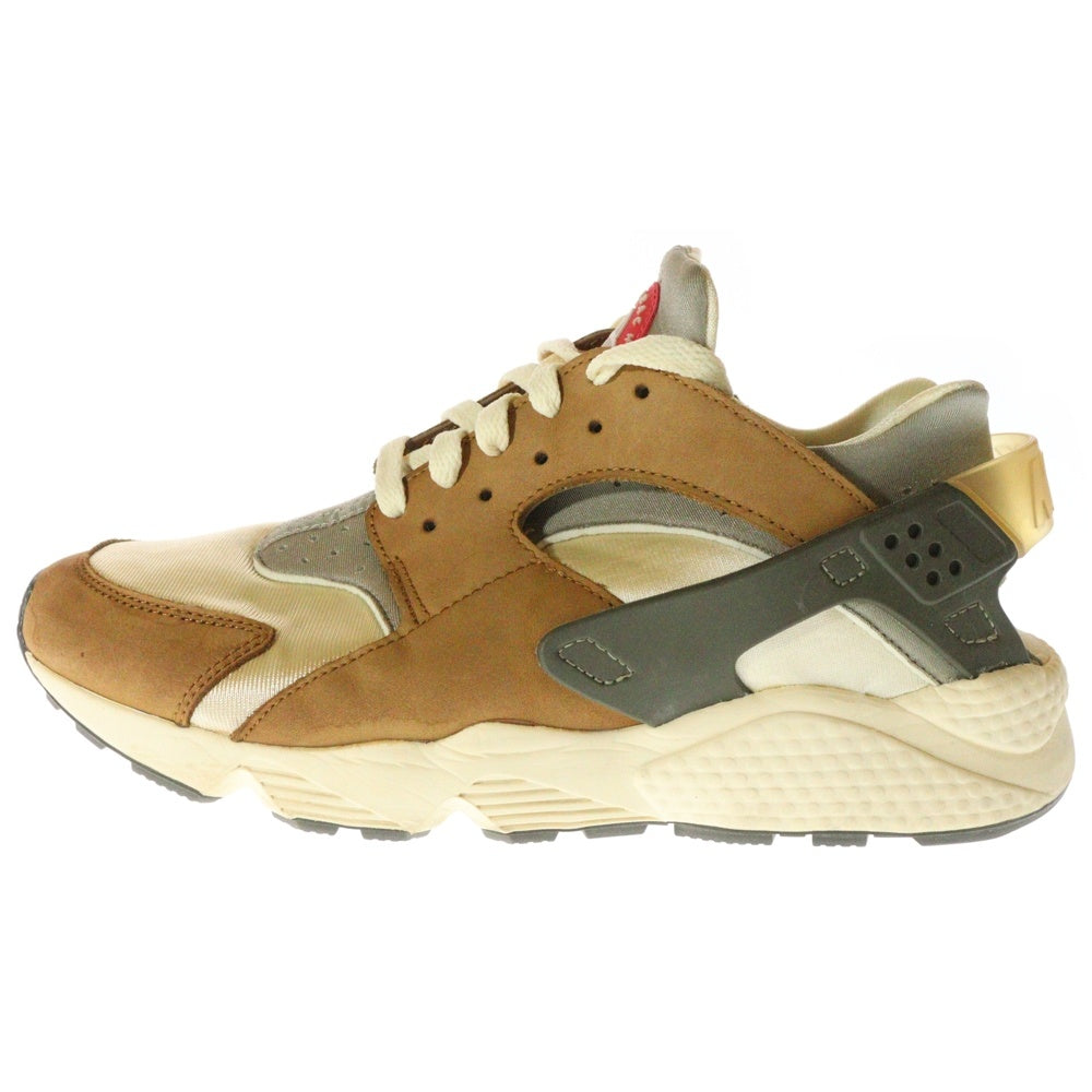 NIKE(ナイキ) ×STUSSY AIR HUARACHE LE DESERT OAK ステューシー エアハラチ デザートオーク ローカットスニーカー ベージュ/ブラウン US10/28.0cm DD1381-200