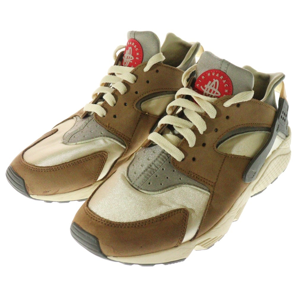NIKE(ナイキ) ×STUSSY AIR HUARACHE LE DESERT OAK ステューシー エアハラチ デザートオーク ローカットスニーカー ベージュ/ブラウン US10/28.0cm DD1381-200