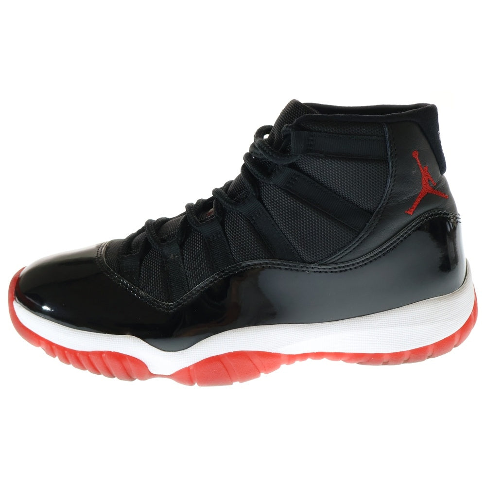 NIKE(ナイキ) AIR JORDAN 11 RETRO BRED エアジョーダン11 レトロ ブレッド ハイカットスニーカーブラック/レッド US9.5/27.5cm 378037-061