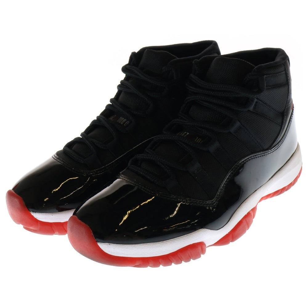 NIKE(ナイキ) AIR JORDAN 11 RETRO BRED エアジョーダン11 レトロ ブレッド ハイカットスニーカーブラック/レッド US9.5/27.5cm 378037-061