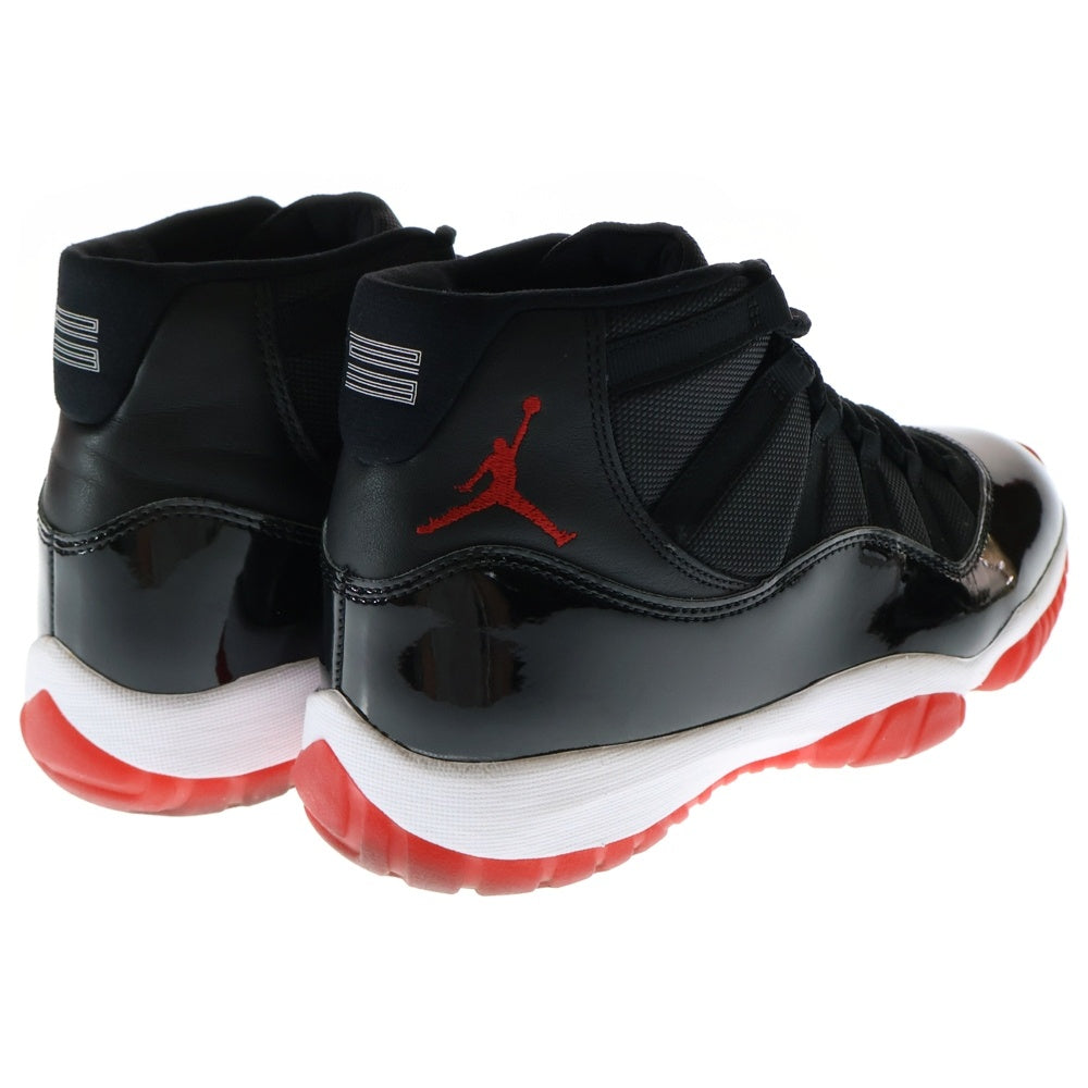 NIKE(ナイキ) AIR JORDAN 11 RETRO BRED エアジョーダン11 レトロ ブレッド ハイカットスニーカーブラック/レッド US9.5/27.5cm 378037-061