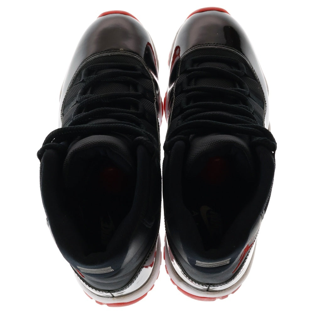 NIKE(ナイキ) AIR JORDAN 11 RETRO BRED エアジョーダン11 レトロ ブレッド ハイカットスニーカーブラック/レッド US9.5/27.5cm 378037-061