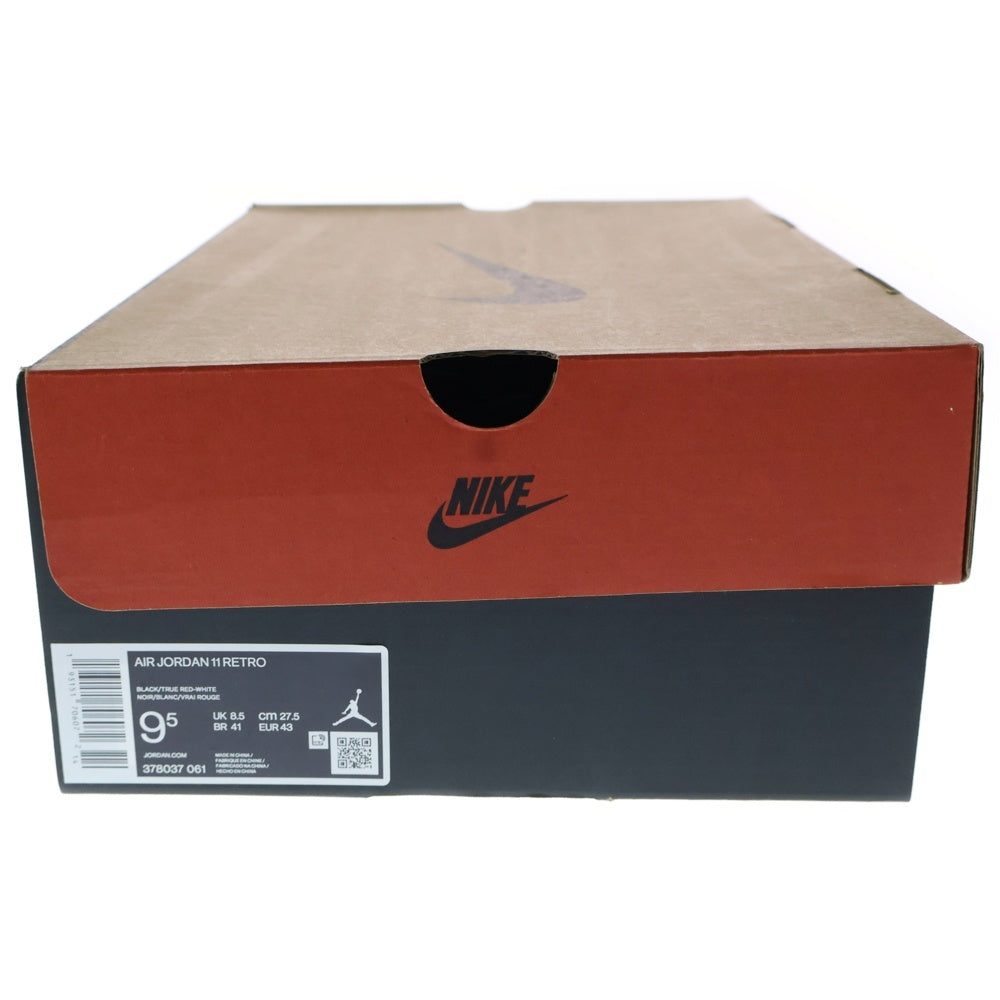 NIKE(ナイキ) AIR JORDAN 11 RETRO BRED エアジョーダン11 レトロ ブレッド ハイカットスニーカーブラック/レッド US9.5/27.5cm 378037-061