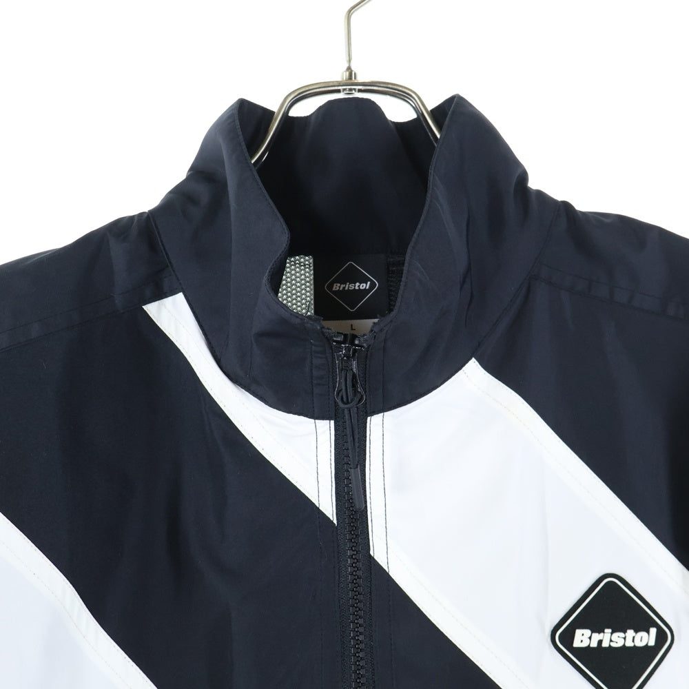 F.C.R.B./F.C.Real Bristol/FCRB(エフシーアールビー/エフシーレアルブリストル) 17AW STAND COLLAR STRIPE JACKET スタンドカラー ストライプ ジャケット FCRB-178004