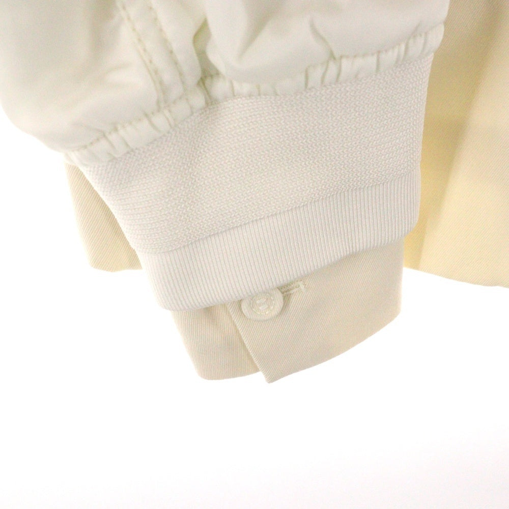 DIOR(ディオール) 21AW ×sacai Hybrid Bomber Jacket Technical Twill サカイ ハイブリッド ボンバージャケット テクニカルツイル ドッキングMA-1 ホワイト 213C443A4732